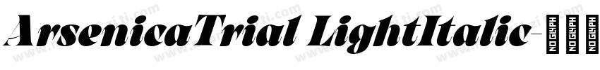 ArsenicaTrial LightItalic字体转换